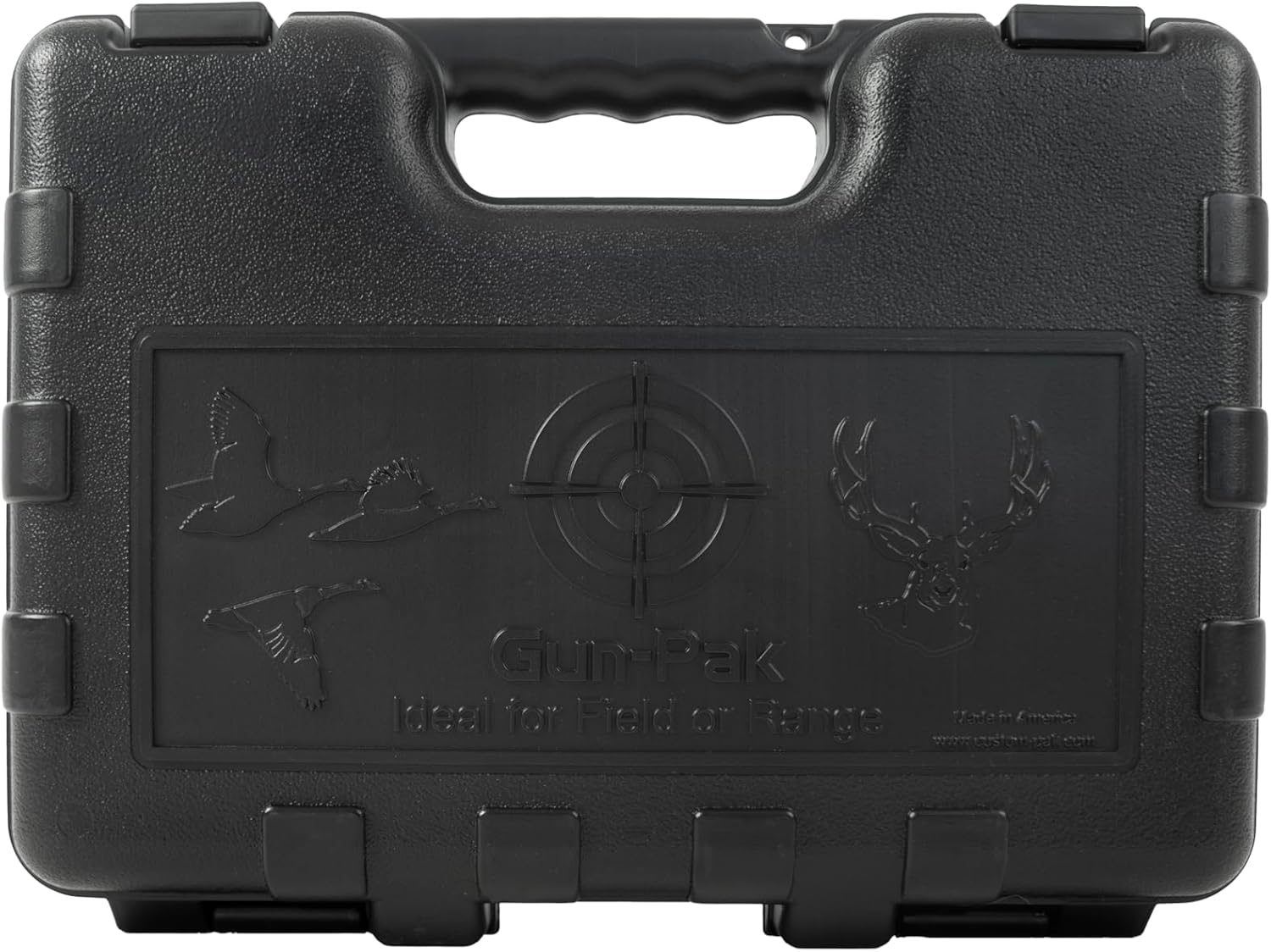 PAK Gun 13-inch Hard Gun Case for Pistols – Weather-Resistant HDPE Shell – Lockable Tabs – Protective Foam – 13.5 x 10 x 3.5 in – Made in USA - Image 2