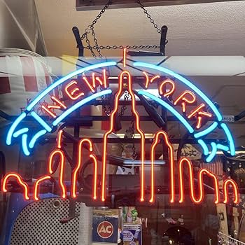 Amazon.co.jp: ヴィンテージ調 NEW YORK ネオン管 ネオン看板