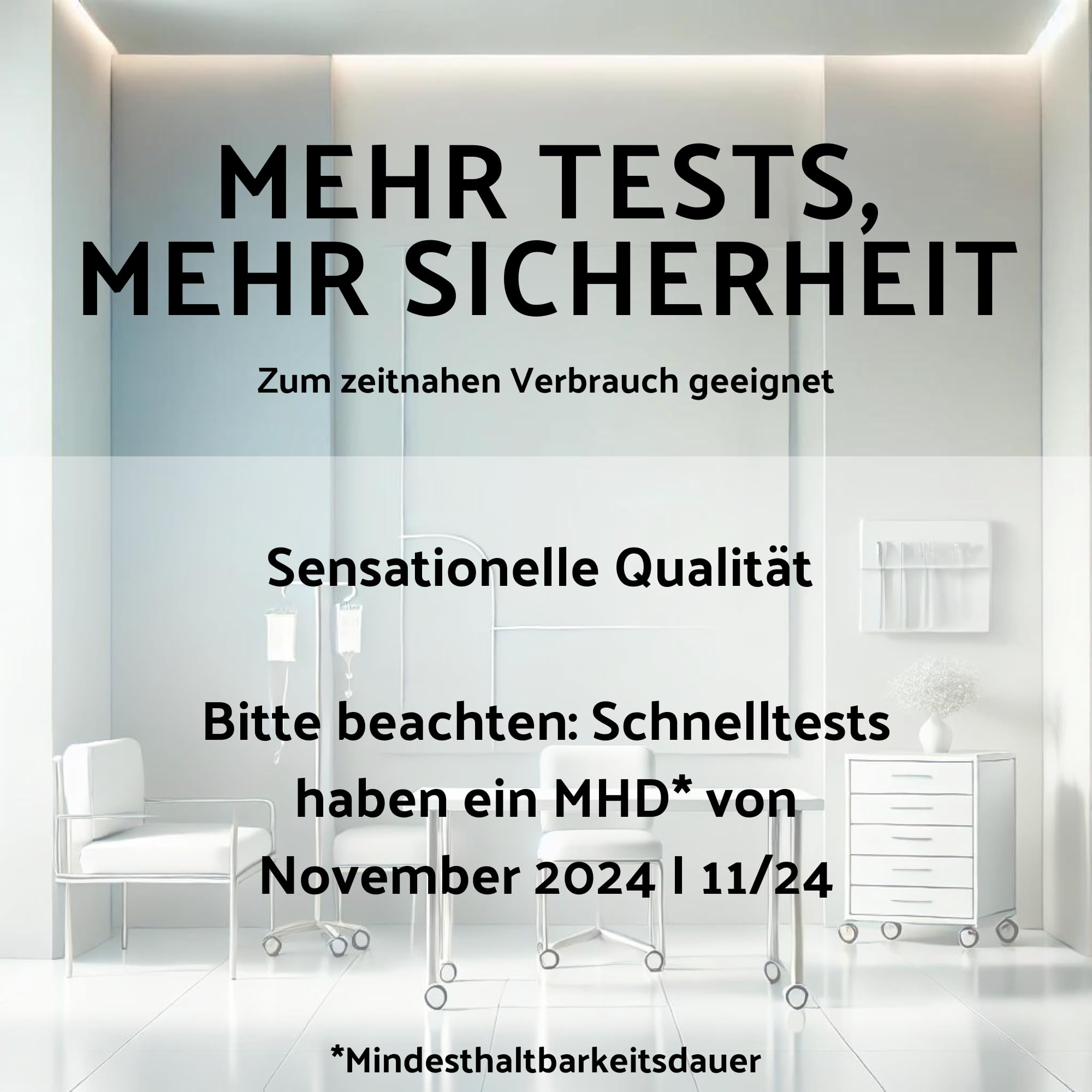 COVID-19 Antigen Schnelltest I 15 Stück I Corona Schnelltest für Zuhause mit CE1434 Zertifizierung I Laientest + E-Book (Let's talk about Gesundheit) I MHD 11/24