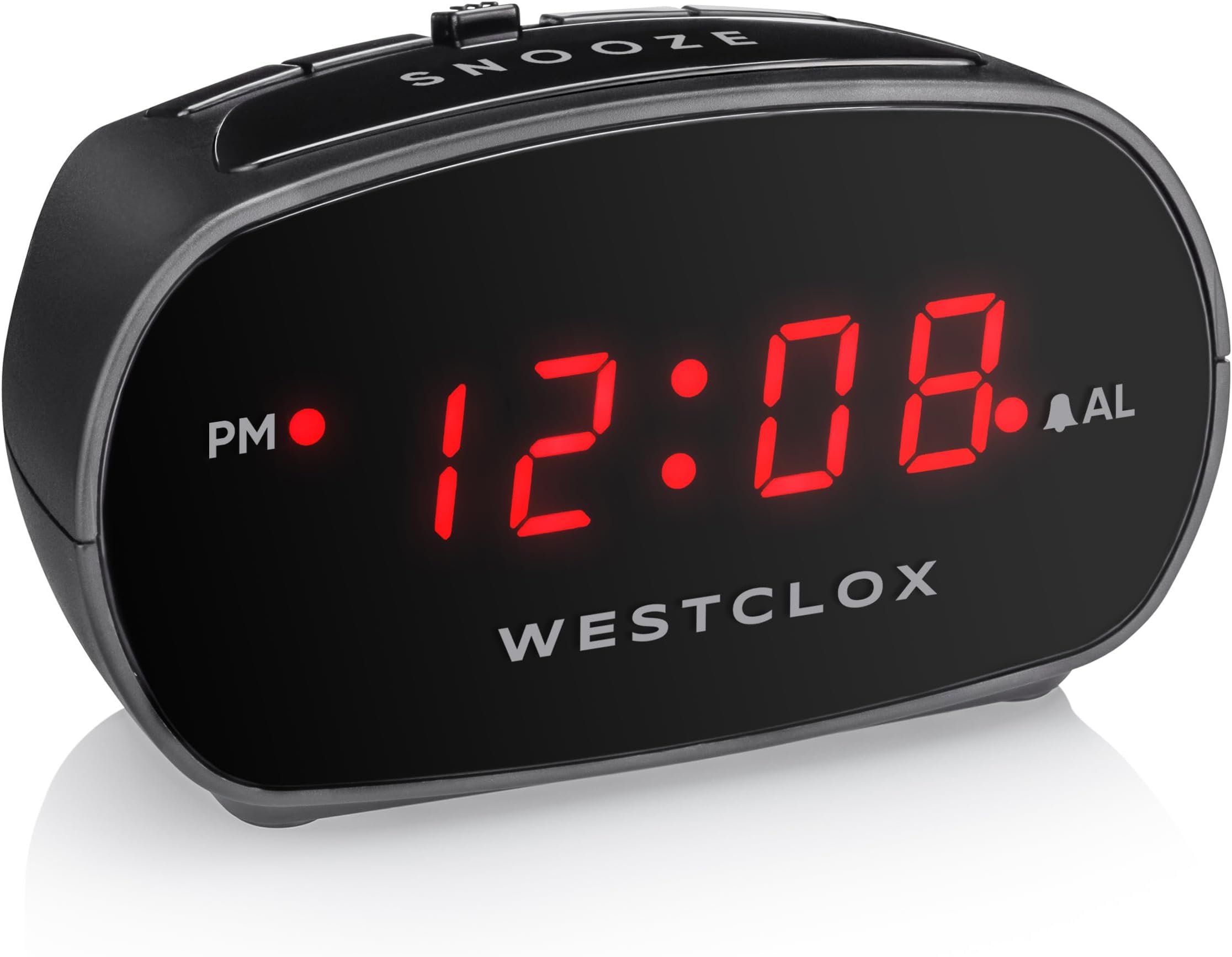 WestcloxSimple Digital Alarm Clock LED Display Easy to Operate (Single Alarm)