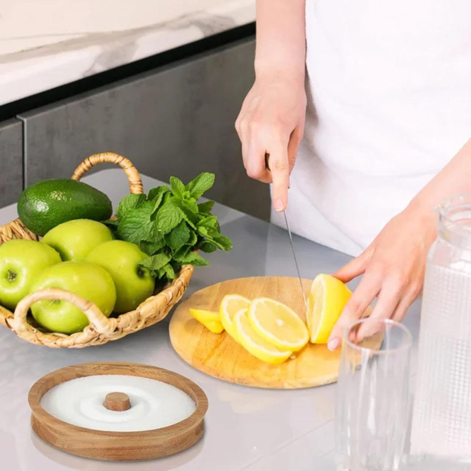 Margarita Salz und Zucker Rimmer - Salz Rimmer aus | Margarita Cocktail Salzstreuer | Runde Holzsalzschale für Cocktails, Säfte, Margarita und Getränke