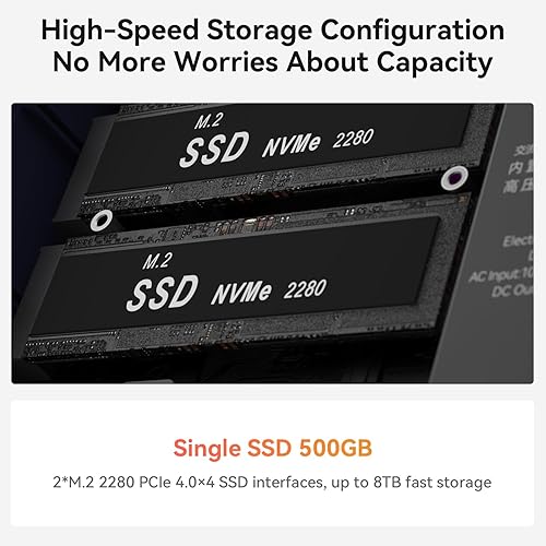 Miniatura 3 de Beelink Mini PC SER6, AMD Ryzen 9 6900HX(hasta 4.9 GHz) 8C16T, mini computadora de escritorio de 32 GB DDR5 RAM 1 TB M.2 NVMe SSD, PC para juegos