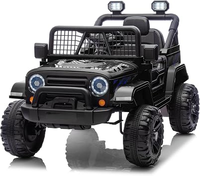 LEADZM Véhicule Électrique Enfant 12V avec Portes Ouvrantes et MP3