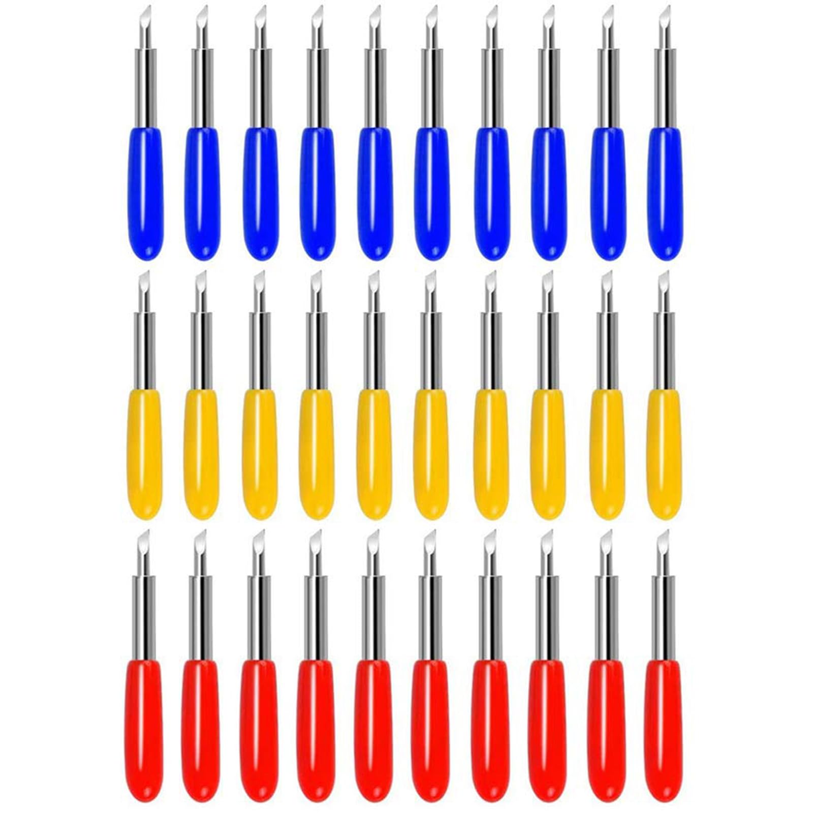 30PCS Replacement Cutting Blades, Fine Point Blade Compatible with Explore Air 2/Air 3/Maker/Maker 3, 10 PCS Standard Blades, 10 PCS Deep Cutting Blades and 10 PCS Fine Point Blades-picture-20