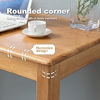 Vista 7 de Escritorio de madera maciza con cajón, escritorio de madera para oficina en casa para el trabajo, escritorio de computadora para estudiantes