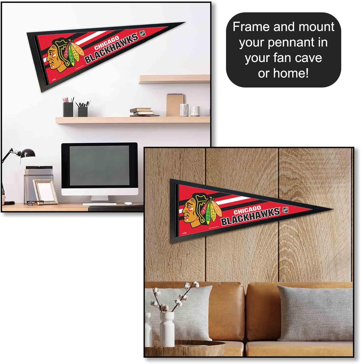 Chicago Blackhawks Pennant Flag - Image 4