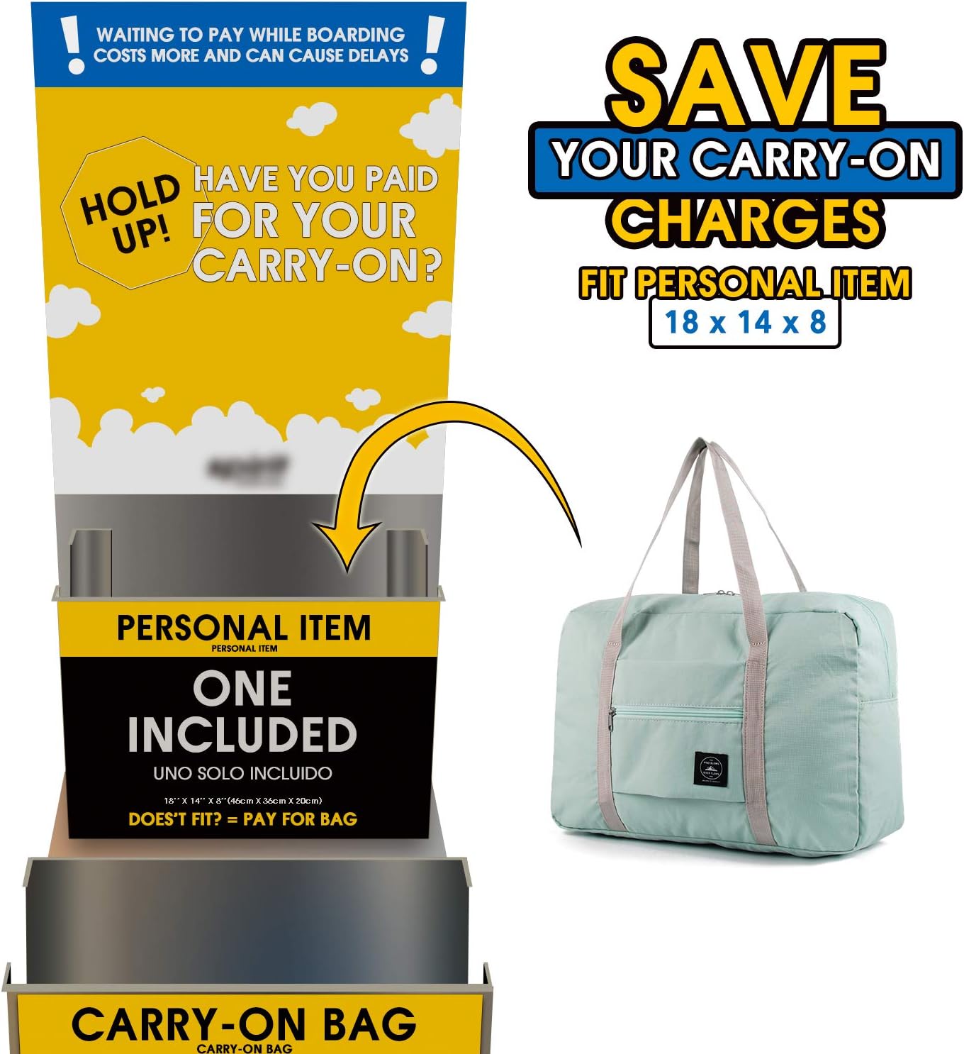 Buy Narwey For Spirit Airlines Foldable 