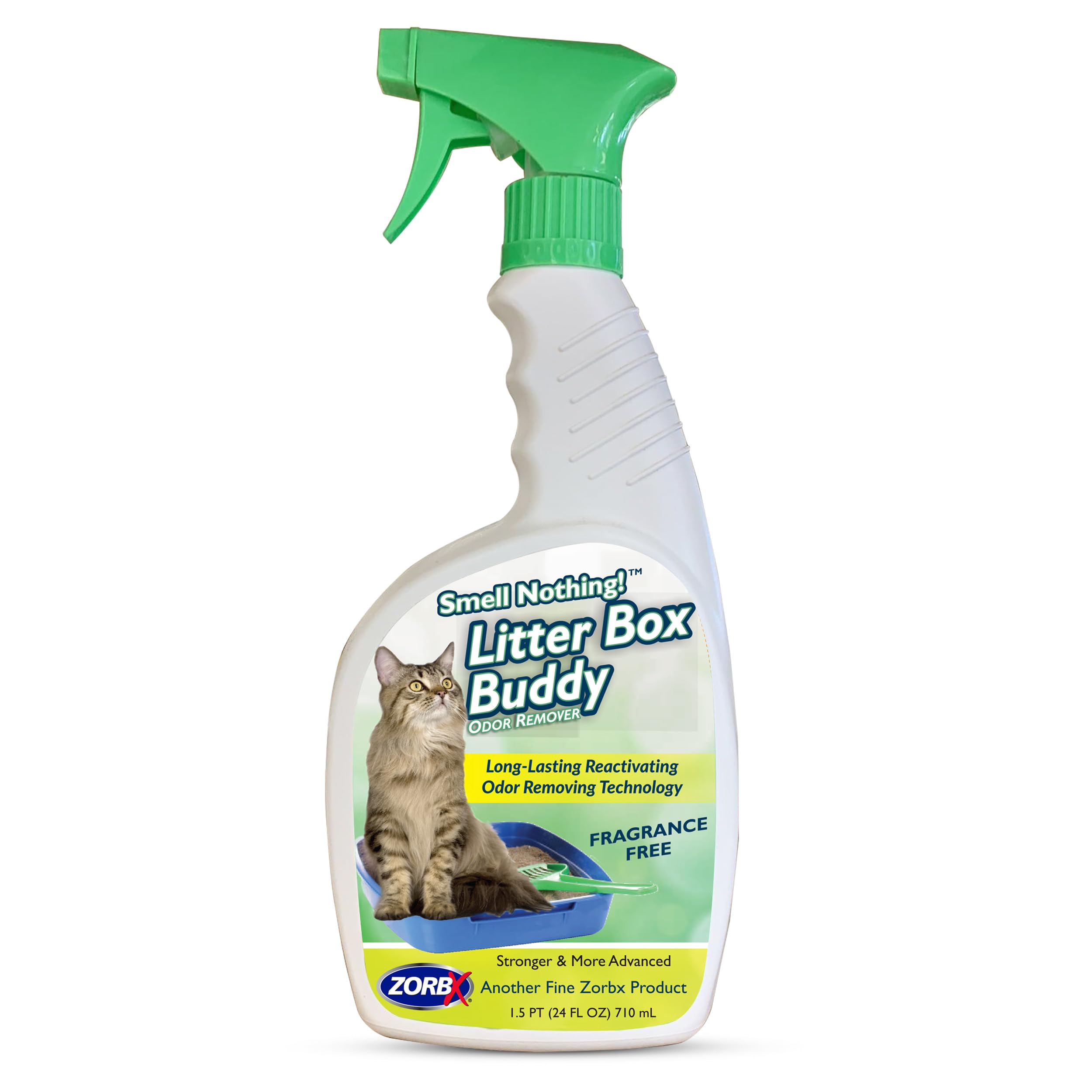 Unscented Cat Litter Deodorizer Spray 24 Fl Oz – Fast-Acting Cat Litter Box Deodorizer for Strong Urine Odor & Cat Litter Odor Control - Advanced Pet Odor Remover & Stronger Odor Neutralizer