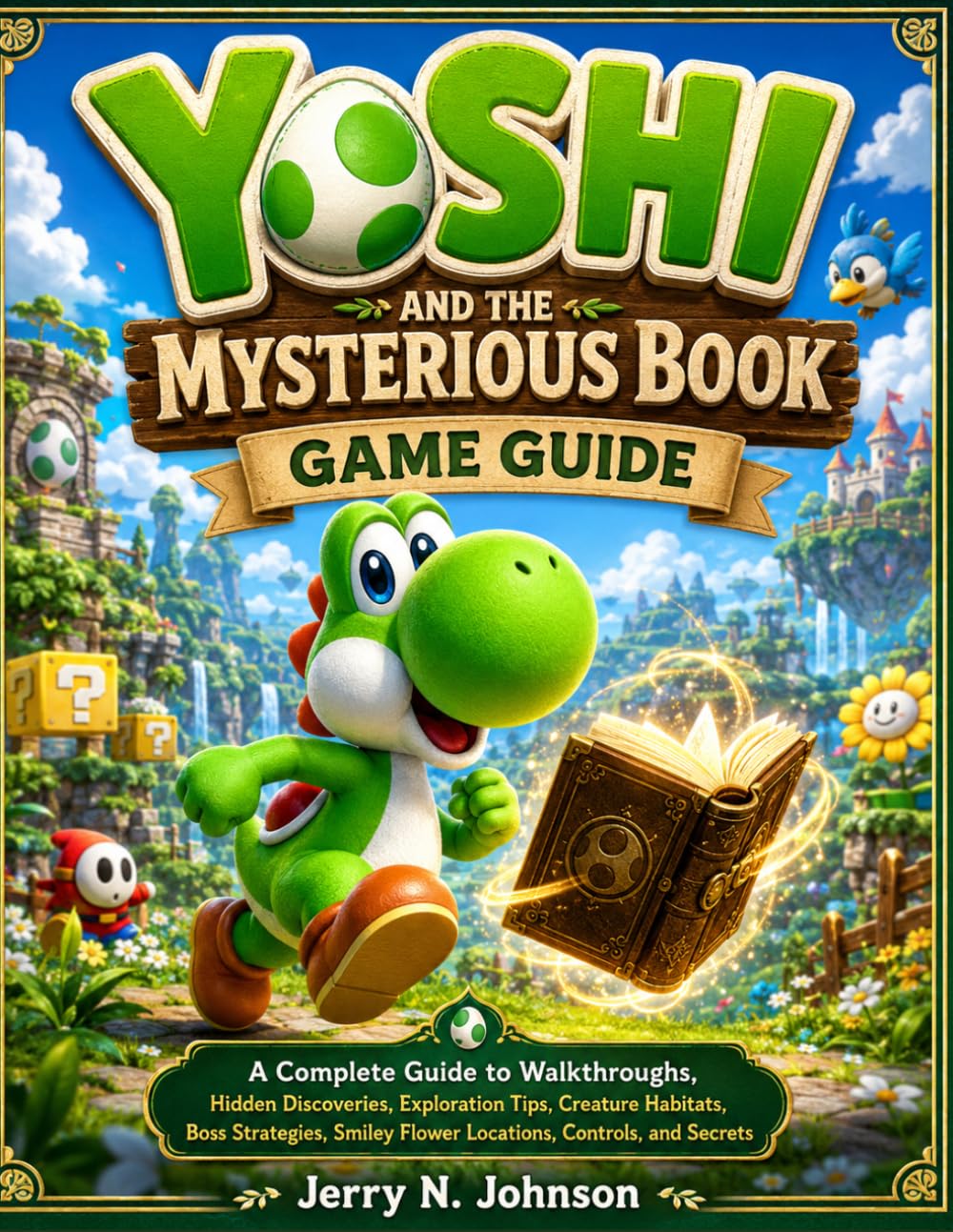 YOSHI AND THE MYSTERIOUS BOOK GAME GUIDE: A Complete Guide to Walkthroughs, Hidden Discoveries, Exploration Tips, Creature Habitats, Boss Strategies, Smiley Flower Locations, Controls, and Secrets