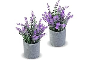 CADNLY Artificial Lavender Plant in Pots: Add a Touch of Purple Charm to Your Space