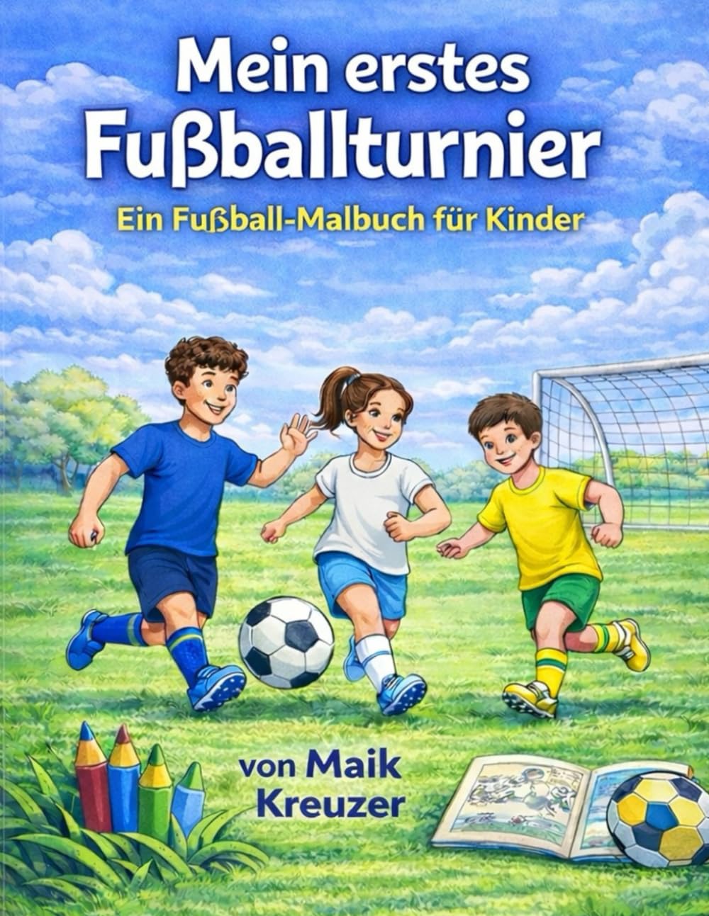 Mein erstes Fußballturnier: Ein Fußball-Malbuch für Kinder