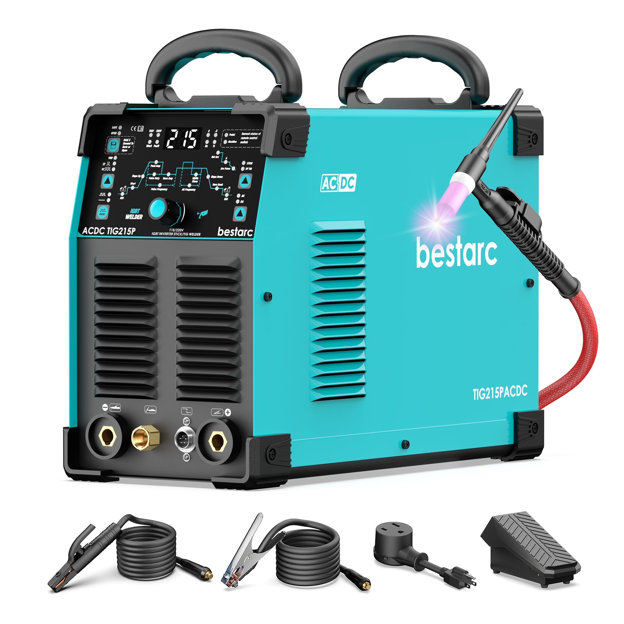 Bestarc 215Amp AC/DC TIG Welder with Pulse