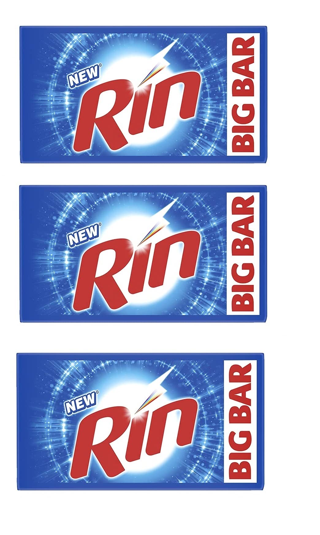 Rin Detergent Bar (250Gm Pack Of 3)