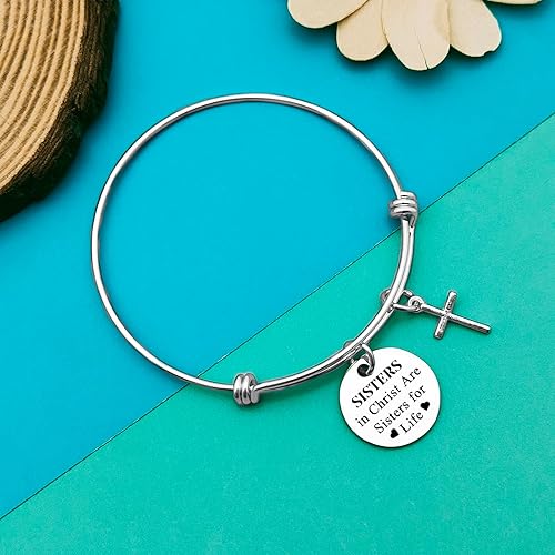 Miniatura 5 de Pulsera de joyería cristiana para hermanas religiosas, regalos religiosos para mujeres, adolescentes, niñas, regalos para hermanas en Cristo,