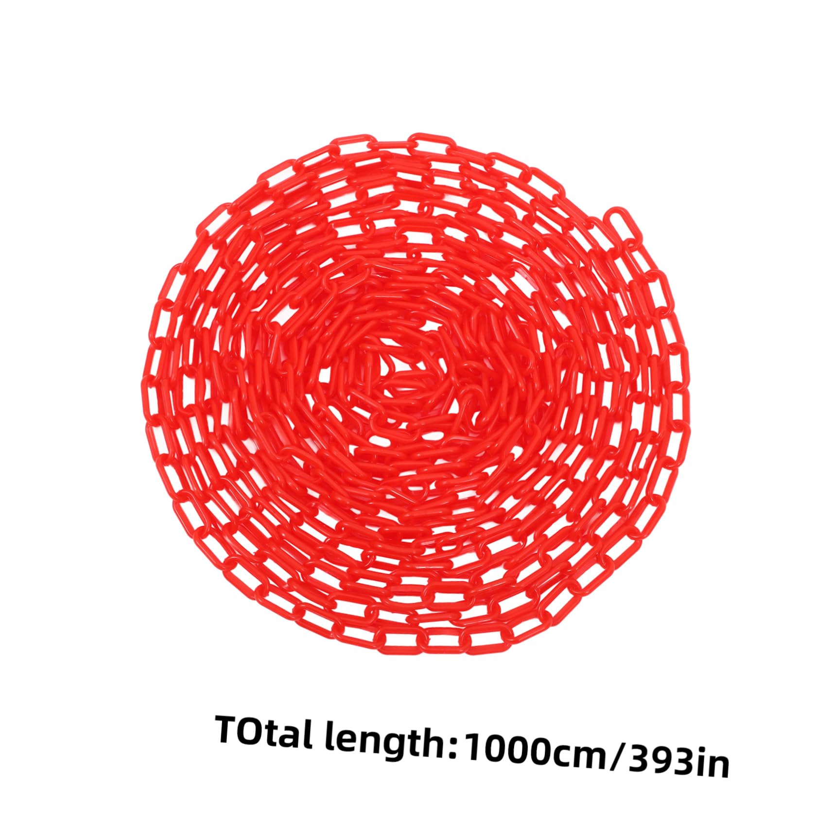 Unomor Plastic Chain Traffic Barrier Privacy Fence Barrier Chain Security Post Barrier Driveway Chain Barrier Safety Barriers Safety Chains Traffic Cone Connector Barricade Chain Red