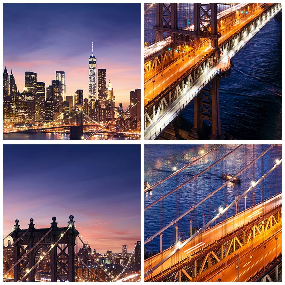Deco Cadre Salon Usa america new york manhattan Moderne Impression sur Verre 120x50cm Image Tableau en Verre Decoration Murale Chambre Panoramique Art Grand Tableaux Decoratifs Muraux GAB120x50-2820