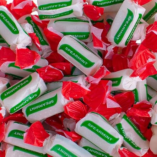 Spearmint Chews Sweets - 1 Kilo Bulk Bag - 1KG - Assorted Sweet Pick and Mix for Parties, Gifts, and Sharing.