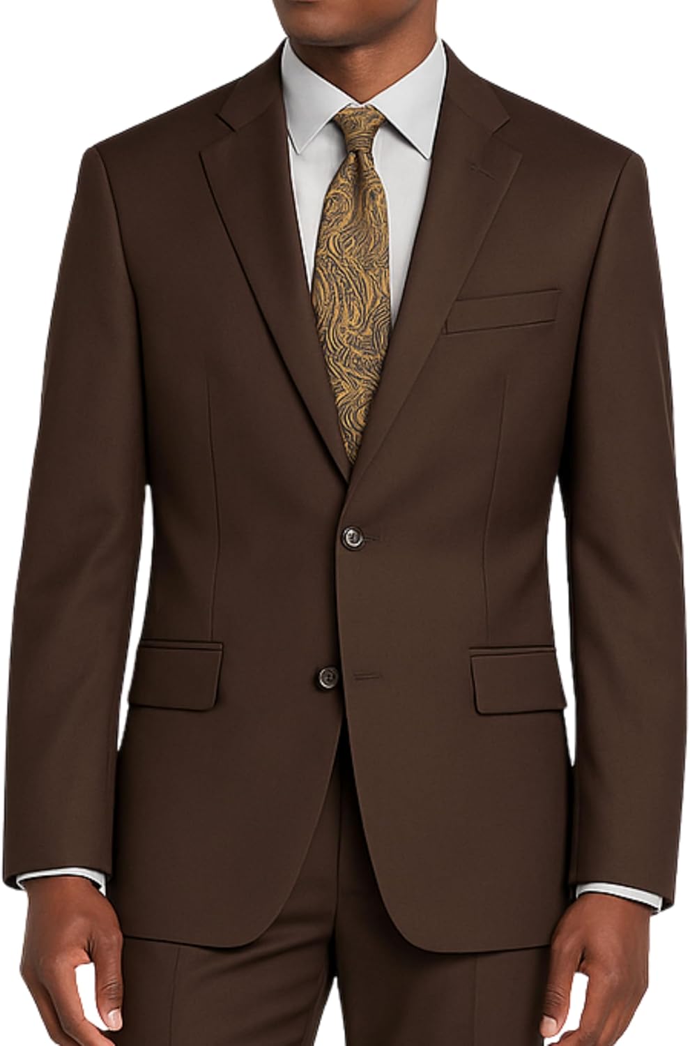 Men's 2-Button Classic-Fit Suit w/Adjustable Waistband, Multiple Colors, Sizes 36S-64R - New