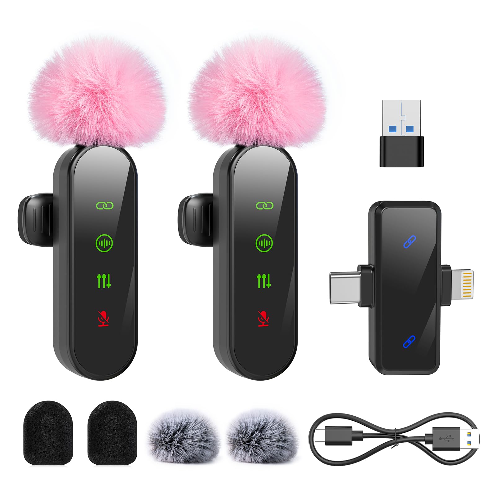 Amazon.com: ZealSound Mini Microphone for iPhone with LED Display