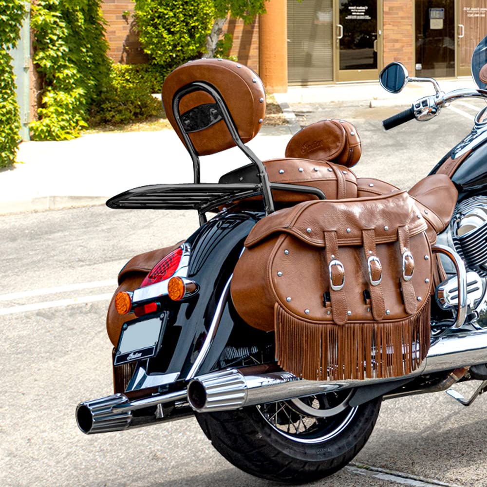 Buy Goldfire Backrest Sissy Bar Rear Luggage Rack For 20142019 Indian