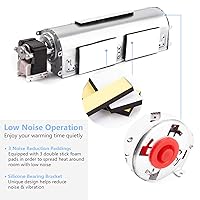 Vista 3 de Criditpid BK GA3750 GA3750A GA3700 GA3700A Kit de ventilador de repuesto para chimenea para Desa, FMI, Vanguard, Vexar Chimeneas, 103581-01