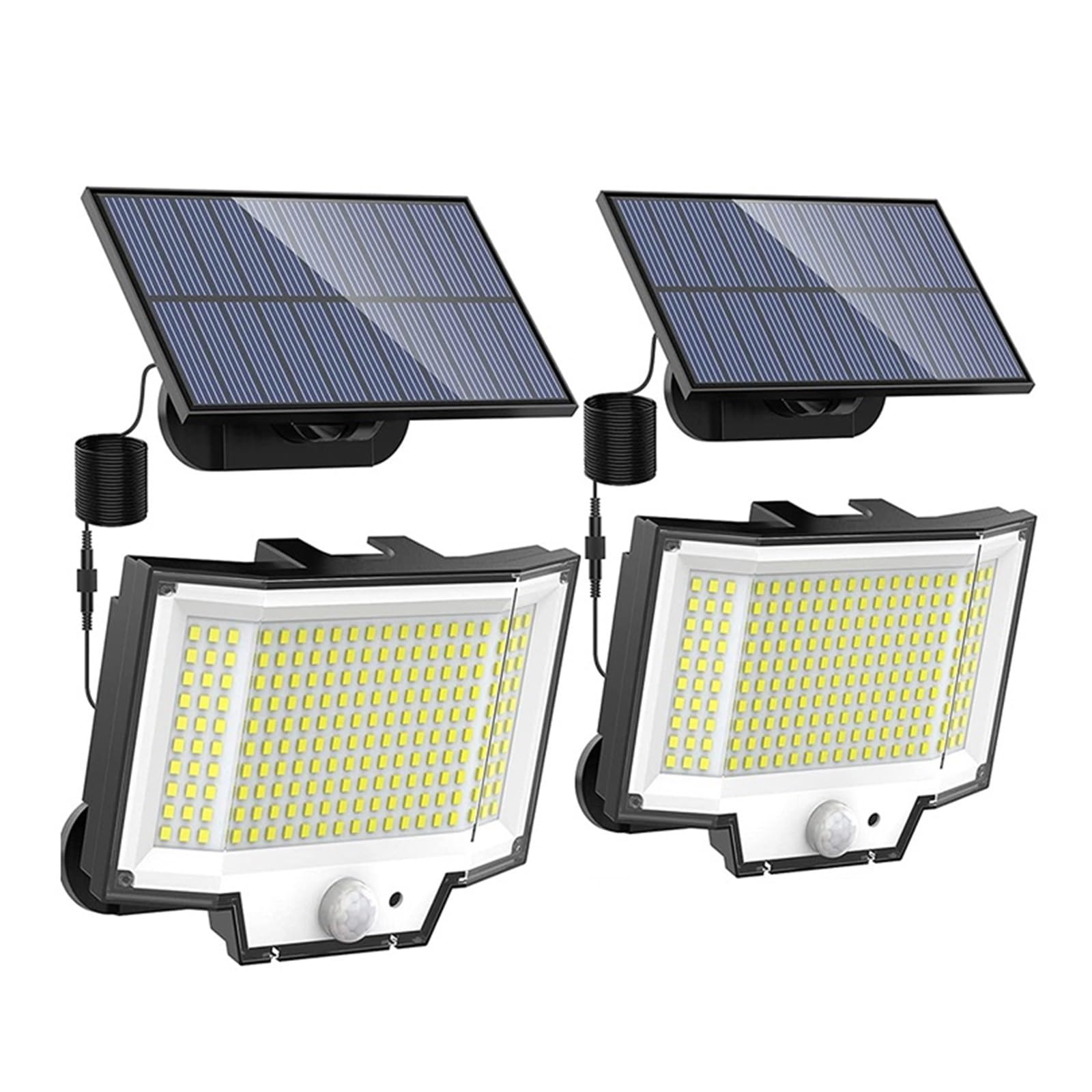 Focos solares LED 200 LED Luz Solar For Exteriores Super Brillante 3 Modos Sensor De Movimiento Luz De Pared IP65 Luz De Calle Impermeable Con Control Remoto For Jardín El ahorro de energía ( Color :