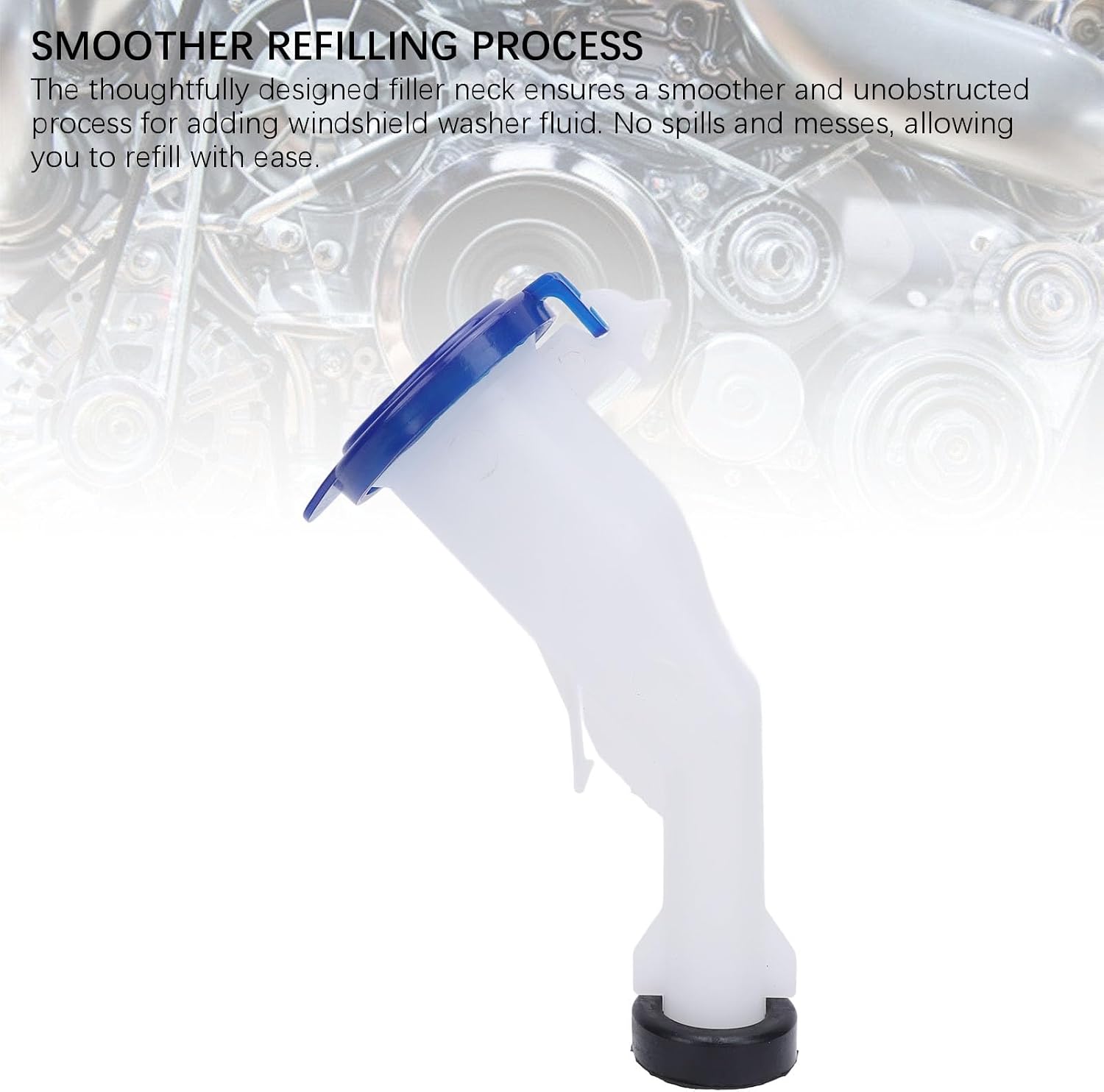 Washer Fluid Reservoir Filler Tube, Washer Bottle Filler Neck,Smoother Refueling Compatible for Focus 2012 to 2017