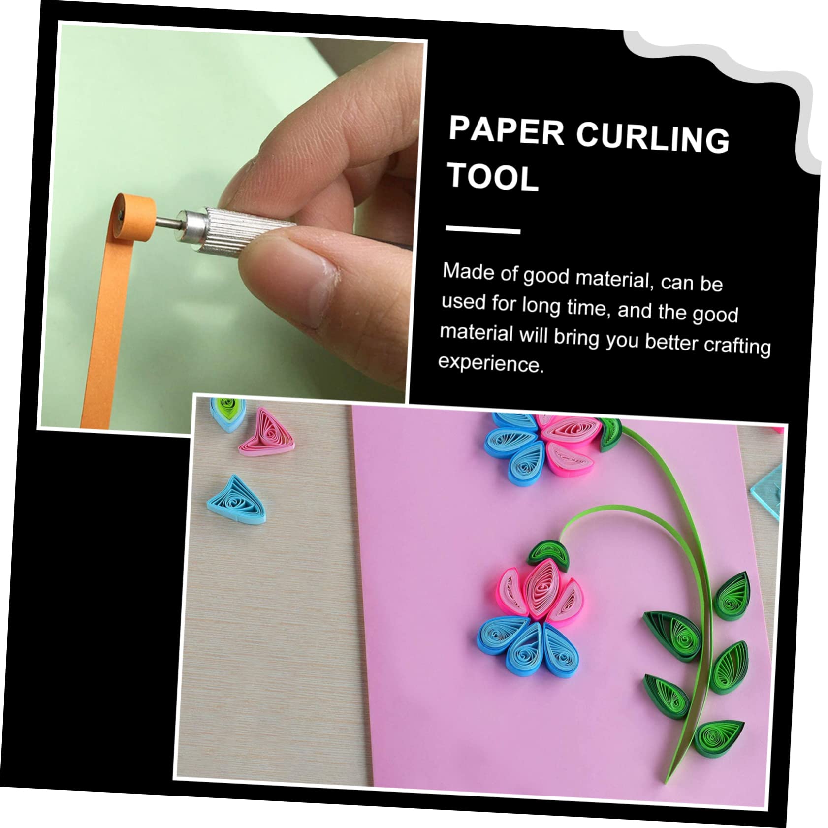 BEBEMOKO 3sets Superior Quality Paper Quilling Tools Rolling Curling Pens for Craft Lovers 2pcs*3