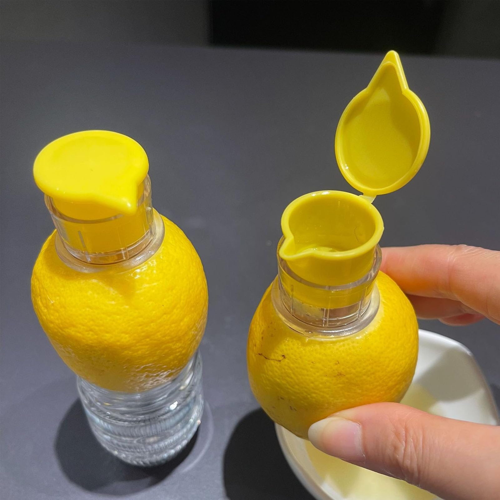 Presse-Citron Portable, ABS PP, Presse-Agrumes Manuel avec Filtre, Presse- Agrumes Compact, Orange, Citron Vert, Gadget de Cuisine pour Agrumes, Oranges et Citrons Verts