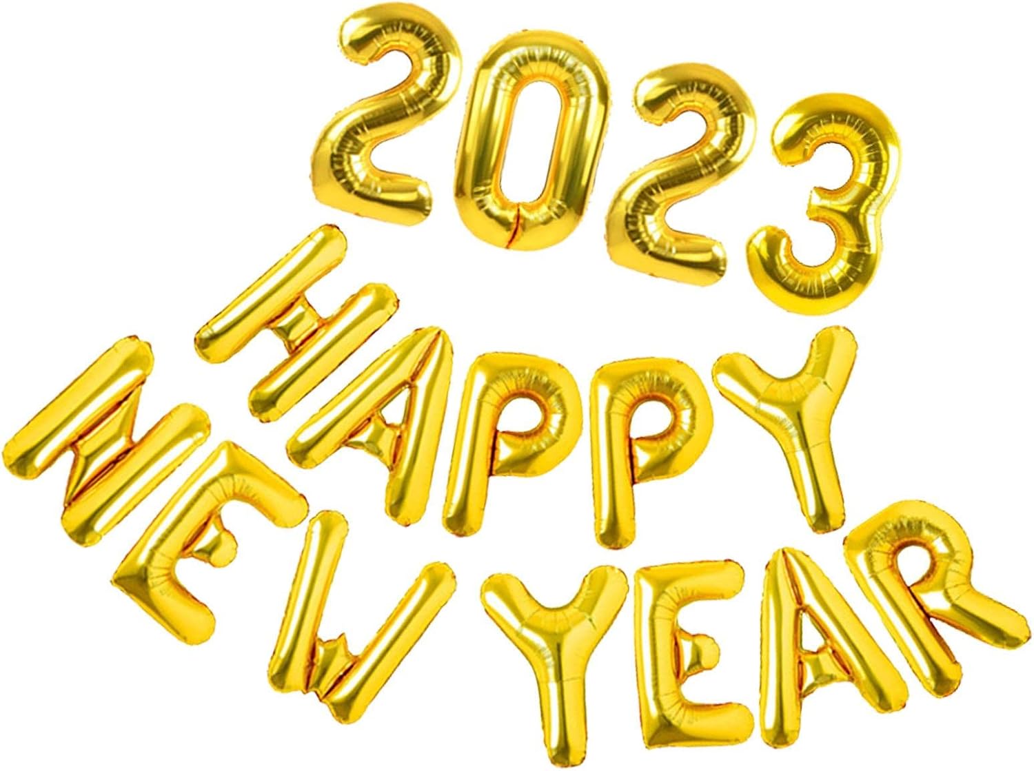 VBET Gold Happy New Year Balloons Set 2023 Balloons Party