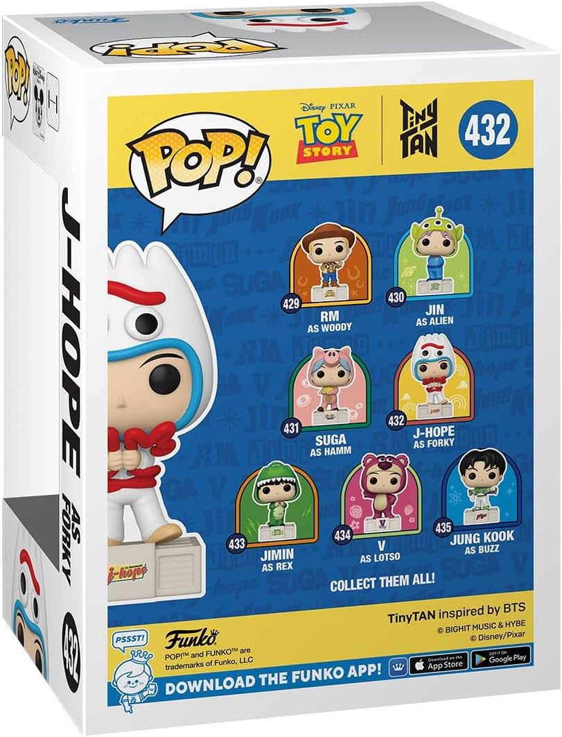 Funko Pop! Rocks: Toy Story x BTS Tiny TAN - J-Hope as Forky - Collectable Vinyl Figure - Gift Idea - Official Merchandise - Toys for Kids & Adults - Music Fans