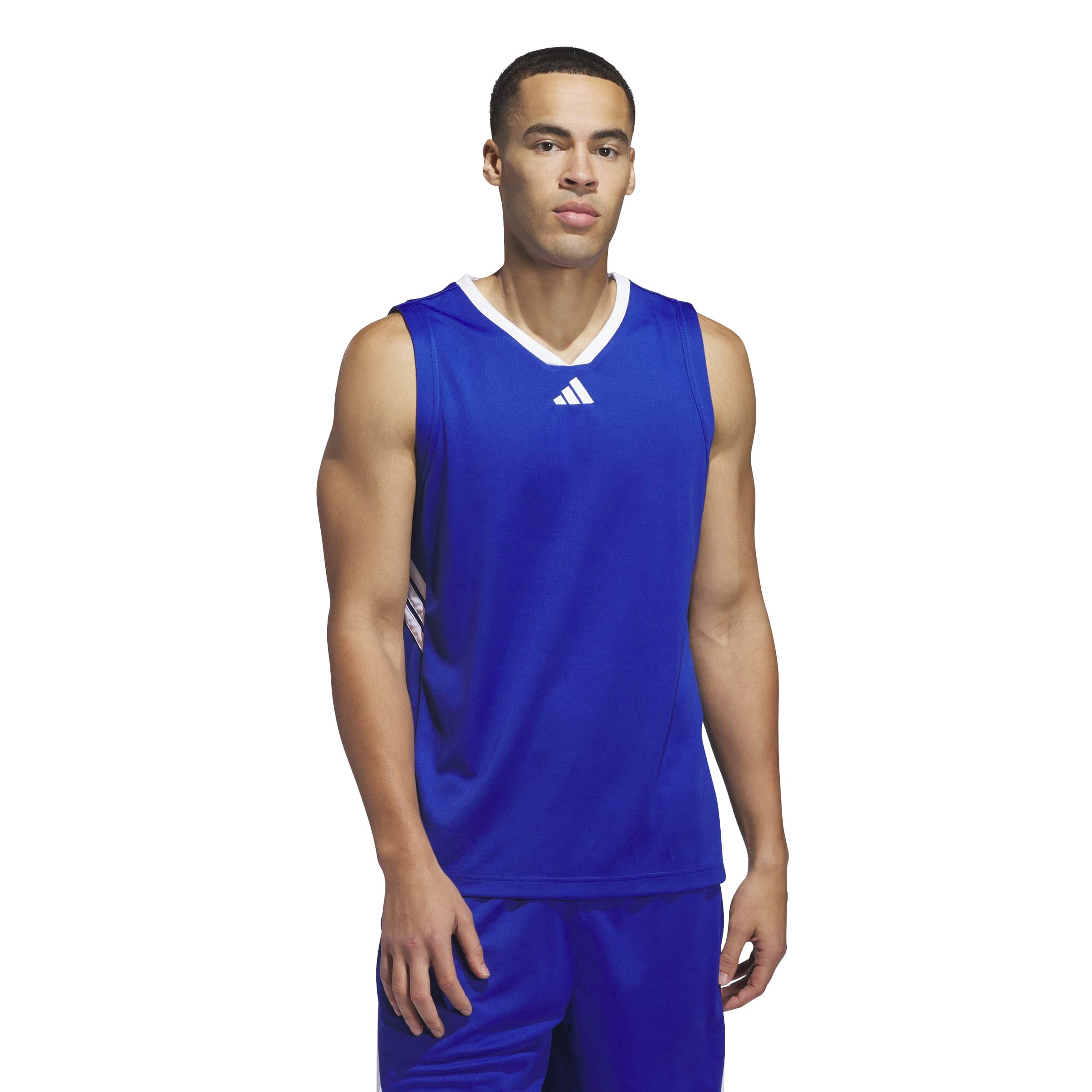 adidas Men's Basketball Legends Tank Shirt, Team Royal Blue/White, XXL