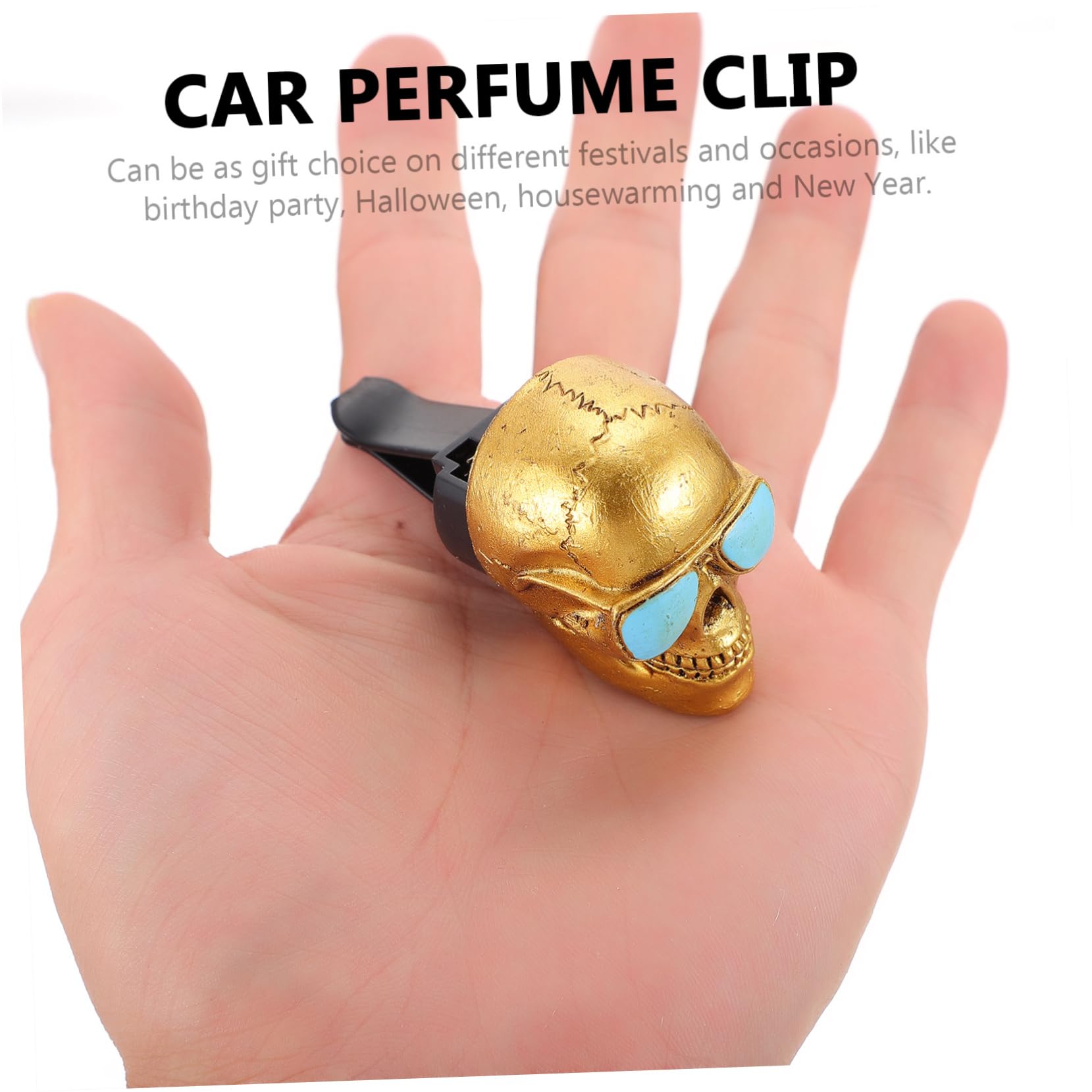 Gatuida 6stücke Geisterkopf Aromatherapie Clips Für Auto Lustige Auto Dekoration Hochwertiger Ventilclip Für Angenehmen Duft Im Fahrzeug Zuhause