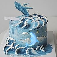 Vista 4 de Moldes de silicona para fondant, molde de caramelo de chocolate con delfín para decoración de pasteles, pasta de goma, arcilla polimérica