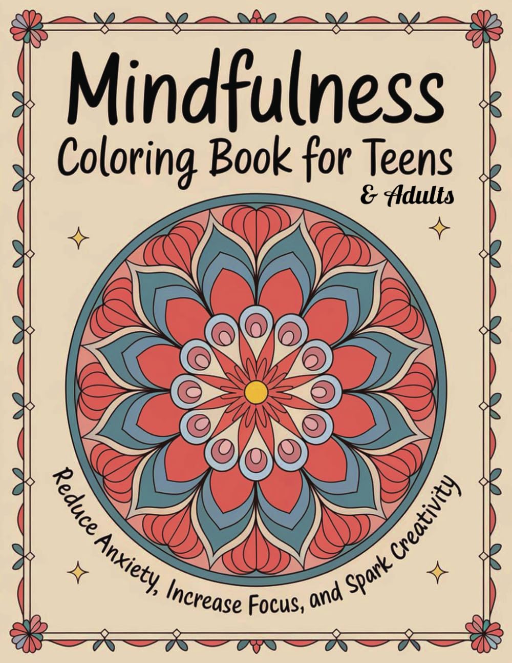 Mindfulness Coloring Book for Teens & Adults: Reduce Anxiety, Increase Focus and Spark Creativity