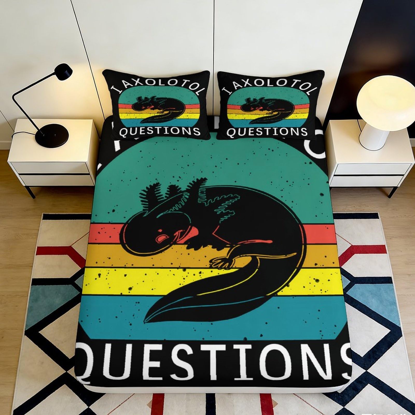 3D Printed Black Dragon Fitted Sheet Microfiber Elastic Hem Deep Pocket Bedroom Bedding Black Dragon Mattress Fitted Cover Washable Protection 180x200x25cm