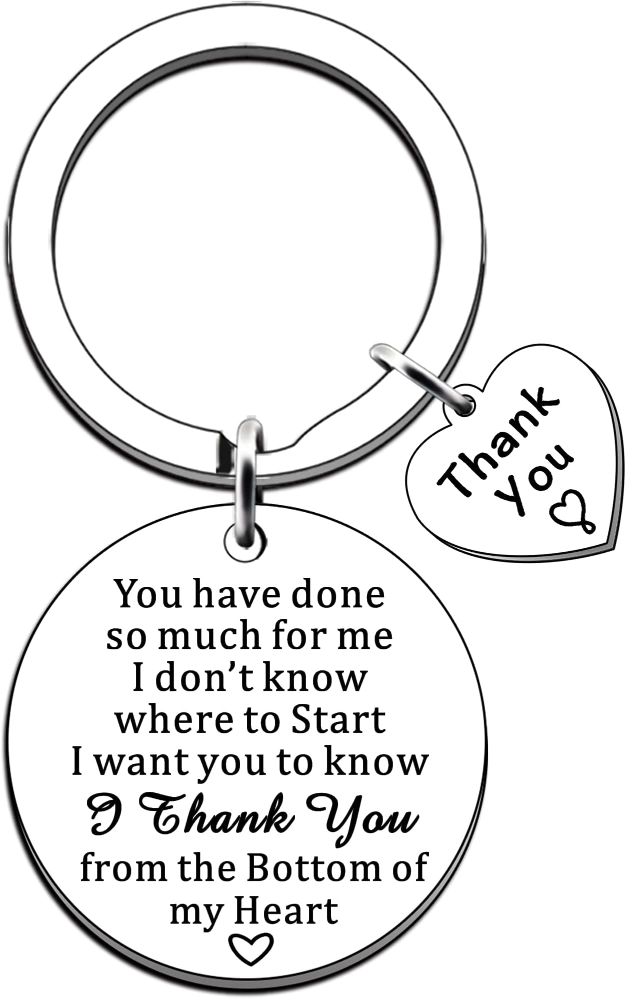 JMIMO Thank You Gift Thank You Keyring for Women Men Gift for Someone Special Thank You Keepsake