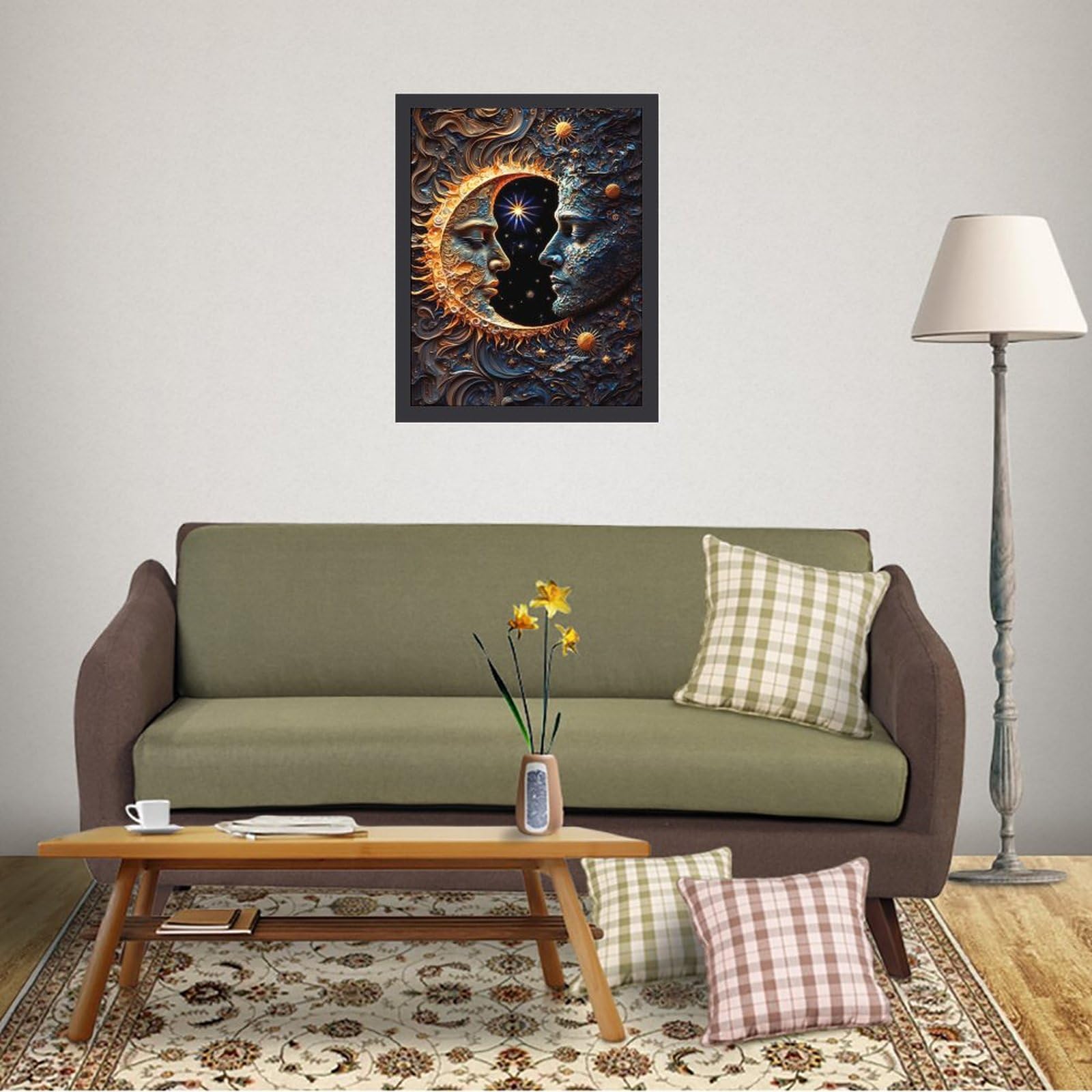 月と太陽　絵画3点 ARTELIER（アートリエ）