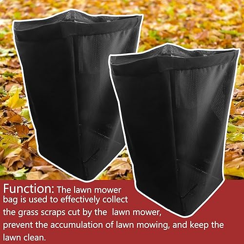 Miniatura 2 de Kujunpao 2 bolsas de césped de densidad media para cortacésped y tractores de jardín Series 100 L110 X110 125 D100 LA120 Z225 y más