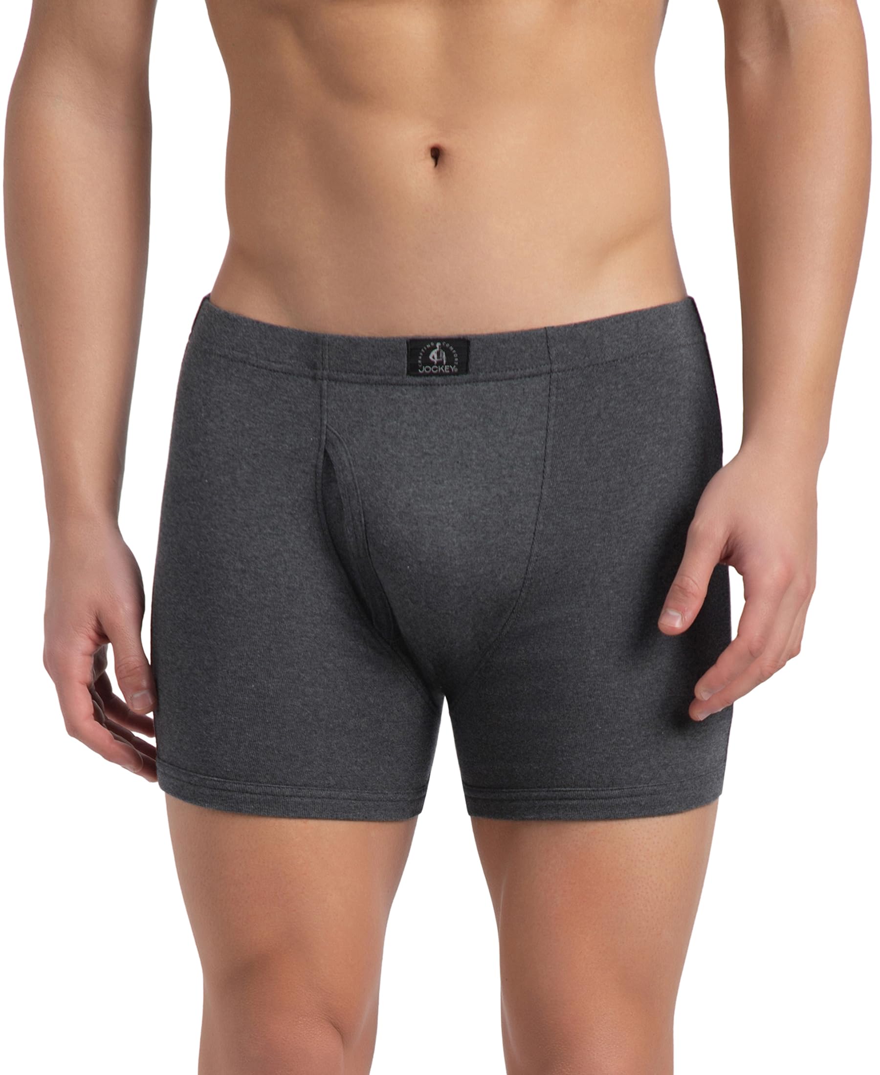 jockey 8008 Men's Super Combed Cotton Rib Solid Boxer Brief with Ultrasoft Concealed Waistband-picture-41