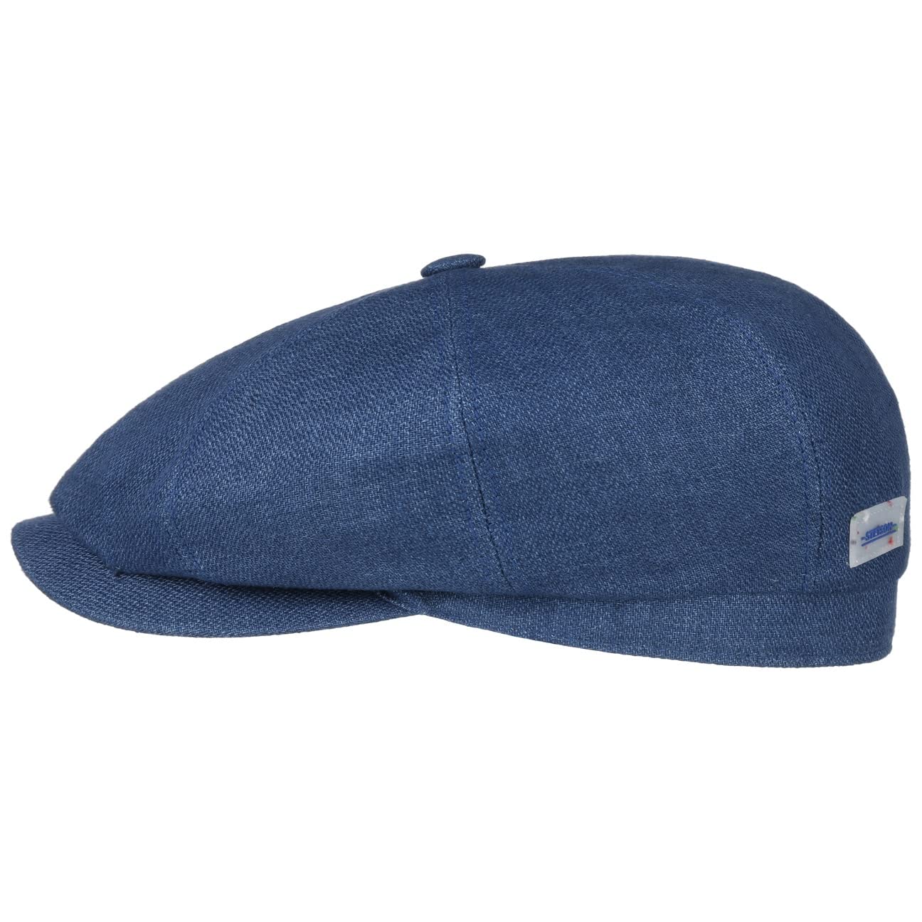 Stetson Gorra Hatteras Uni Sustainable Linen Hombre - Made in The EU de Lino Newsboy con Visera, Forro Primavera/Verano