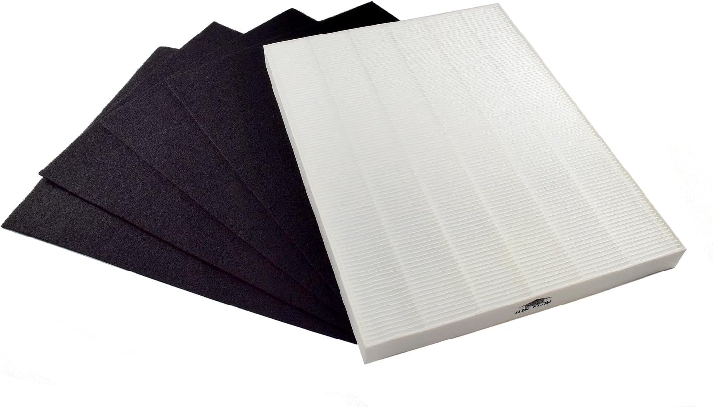 HQRP True HEPA + 4 Carbon Filter Set compatible with Kenmore 85300 SA300 32.85300 PlasmaWave, 118012-KM 118012 85301 32.85301 Replacement
