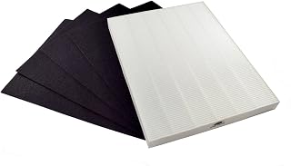 Main Pleated Filter + 4 Carbon Filter Set compatible with Kenmore 85300 SA300 32.85300 PlasmaWave, 118012-KM 118012 85301 32.85301 Replacement
