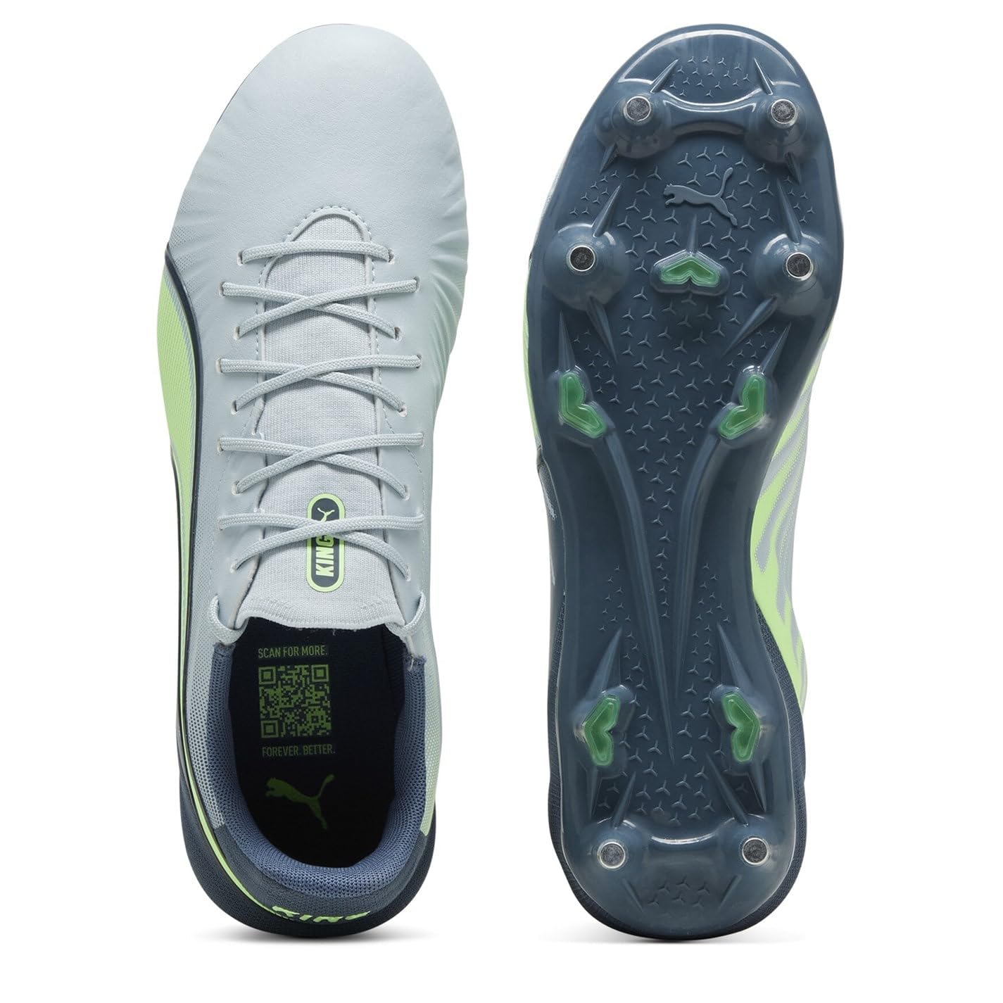 PUMA Chaussures de football King Match Mxsg unisexes Gris pomme givré EU
