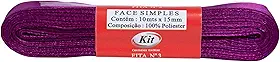 Fita Cetim Kit n.03 Violeta – 15 mm c/10 Metros – Ideal para Laços, Artesanato e Presentes