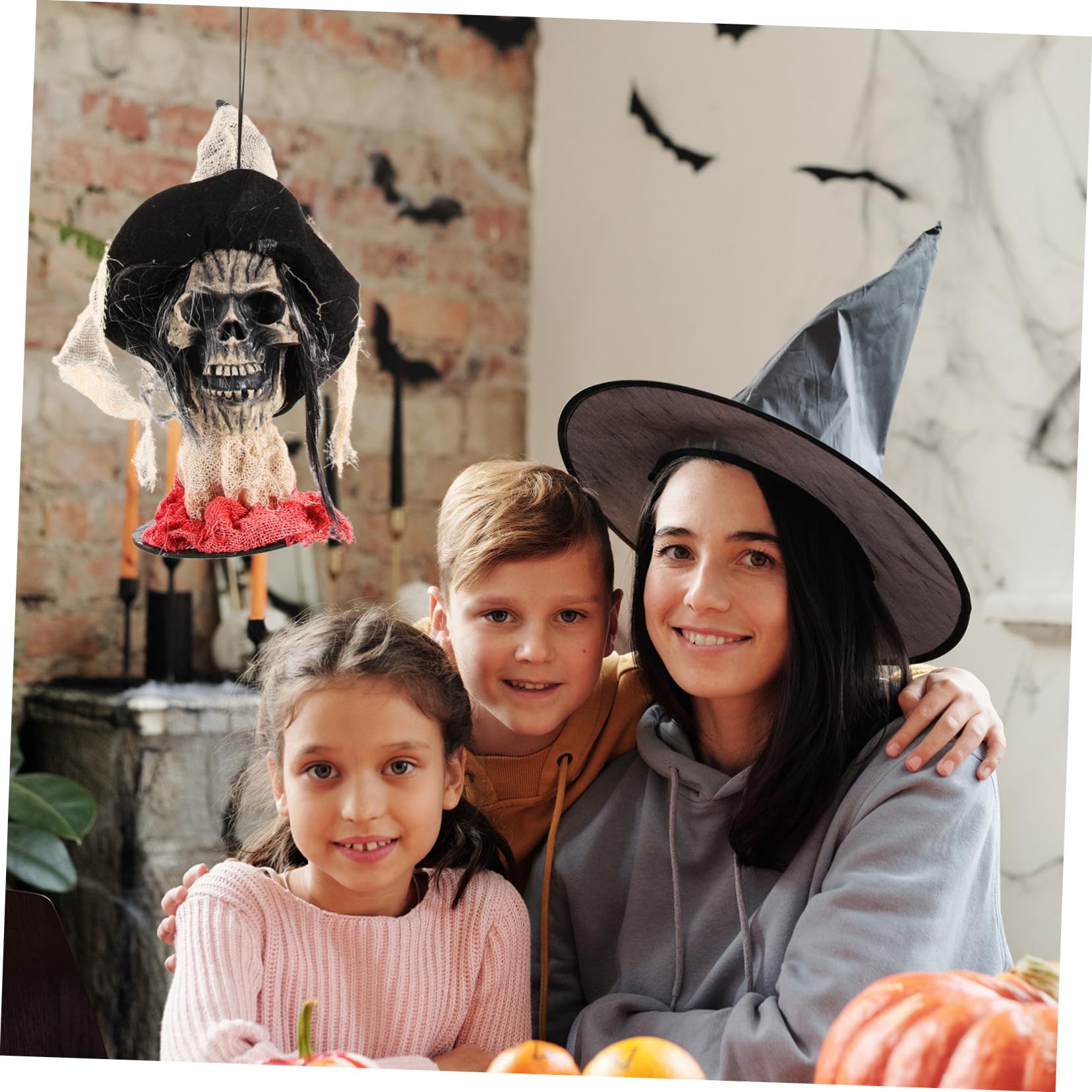 Yardwe 1pezzi Scheletro Halloween da Appendere Fantasma di Halloween Appeso Decorazioni Fantasmi Appesi Teschio Decorazione Festa Ornamento Casa Realistico