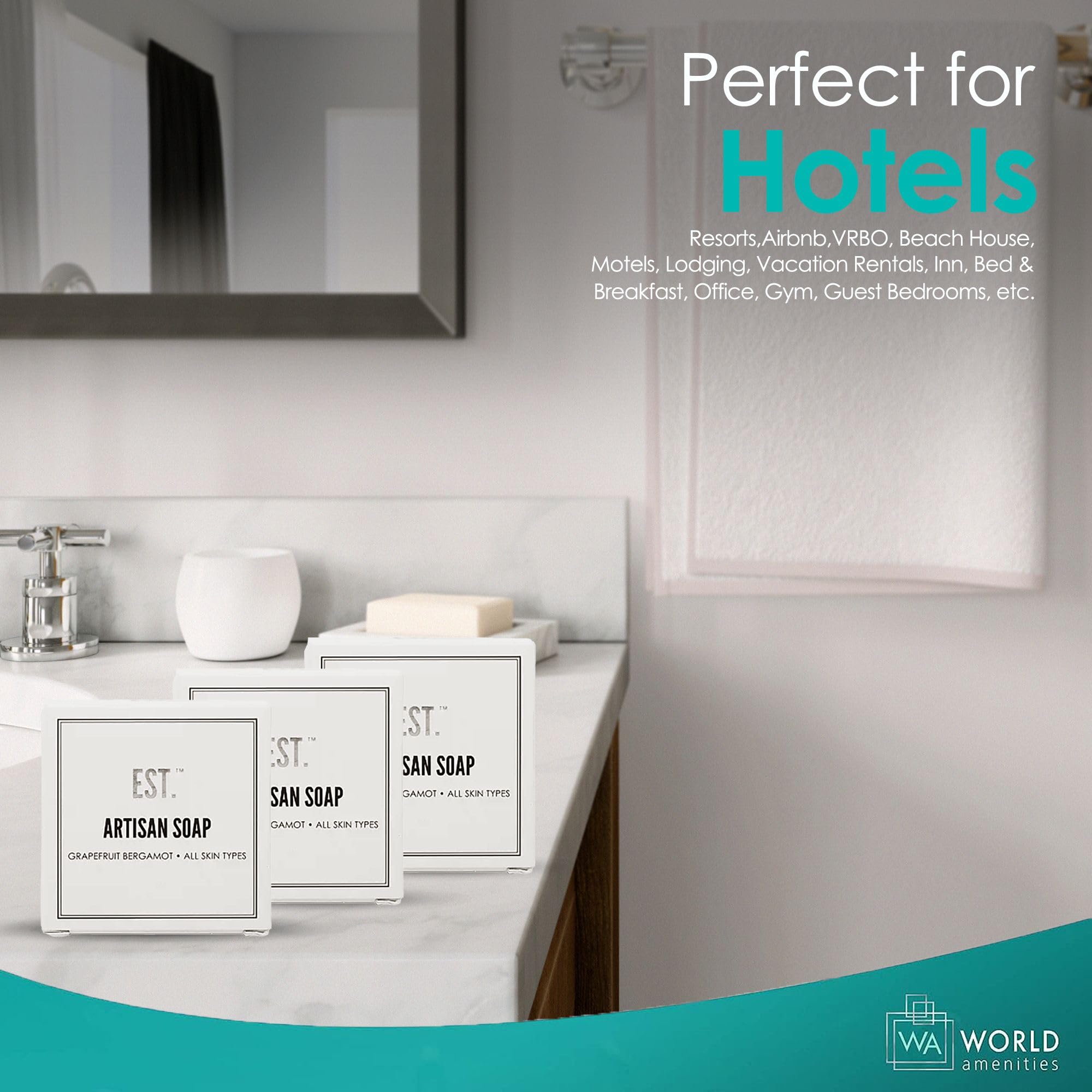 World Amenities - EST - Artisan Hand Soap - GRAPEFRUIT - Bergamot - 1oz/30 grams- Case of 288