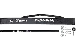 100% Rust-Proof 16 Foot Xtreme Flagpole - No Wobbling, Easy Install, Most...