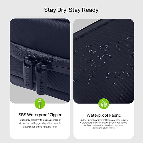 Miniatura 5 de EPICKA Organizador de electrónica - Bolsa organizadora de cables para accesorios de viaje, bolsa de tecnología para cables, cargador, adaptador,