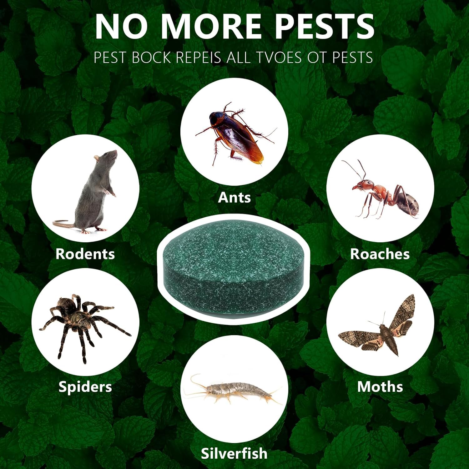 36 Pezzi Palline Repellenti all'Olio di Menta per Topi, Ragni, Scarafaggi e Insetti - Esche Vegetali Naturali per Scacciare Roditori e Parassiti da Auto, Casa e Garage - Sicure per Bambini e Animali